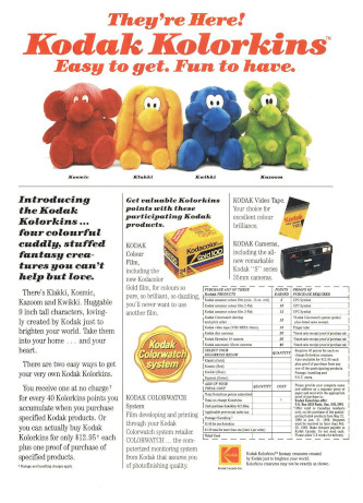 Order form for Series 1 Kolorkins