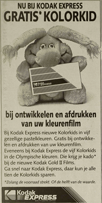 Dutch advertisement for Kolorkids