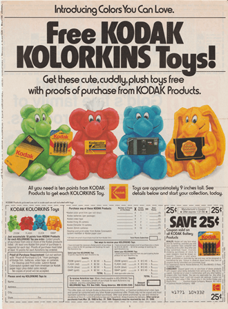 Kolorkins ad with order form