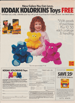 Kolorkins ad with order form